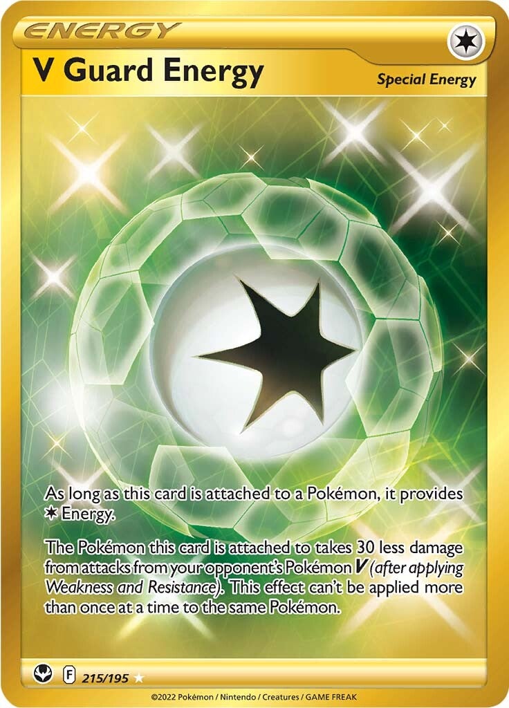V Guard Energy (Gold) (215) Holofoil - Silver Tempest